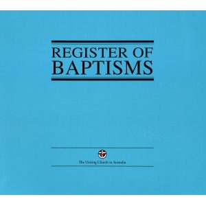 Register of Baptisms cover