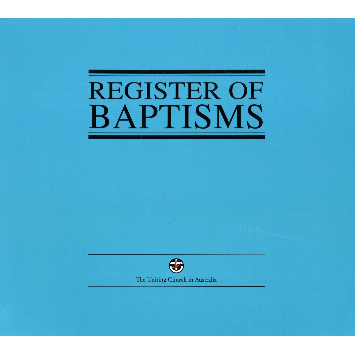 Register of Baptisms cover