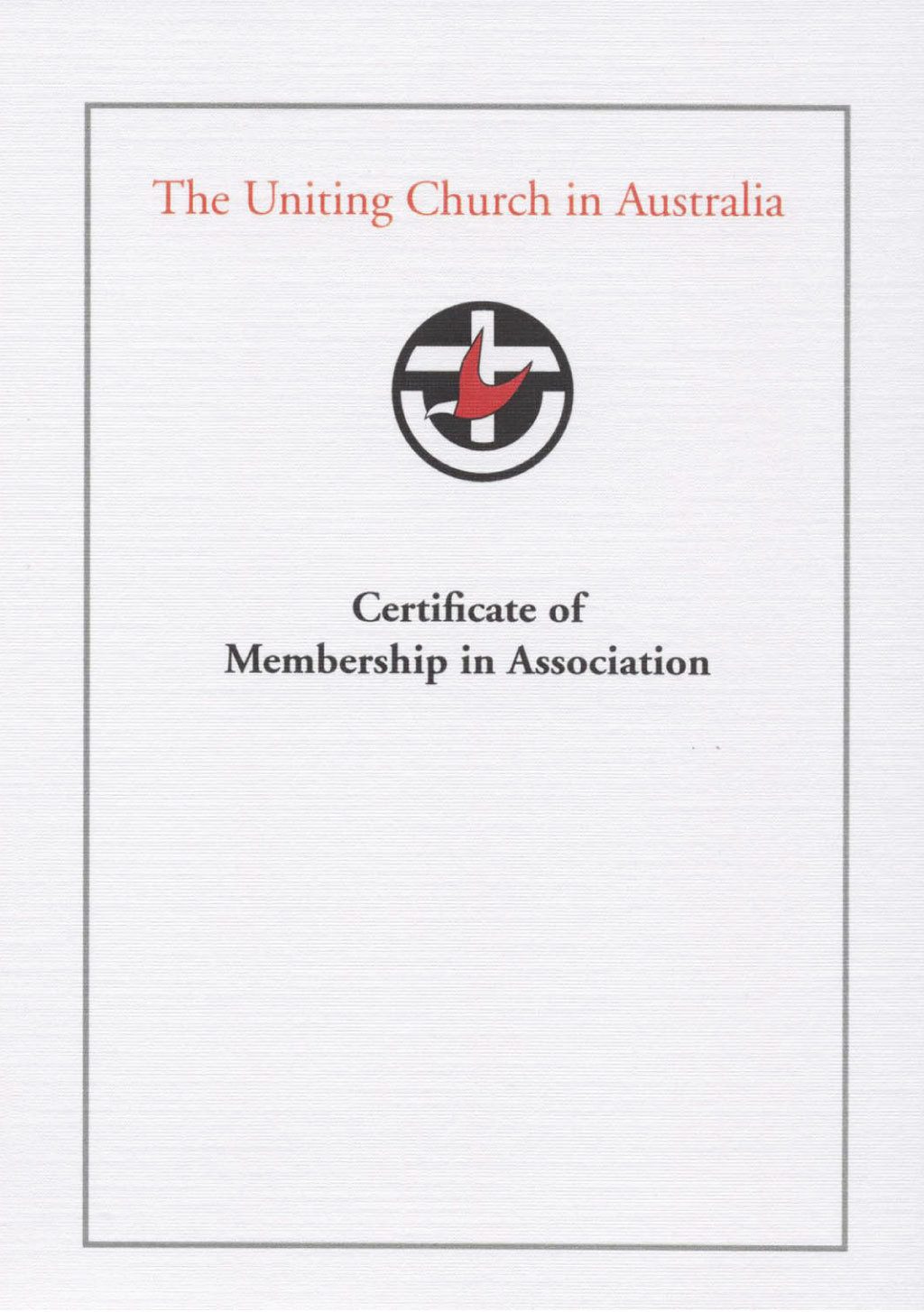 Certificate of Membership in Association with UCA logo