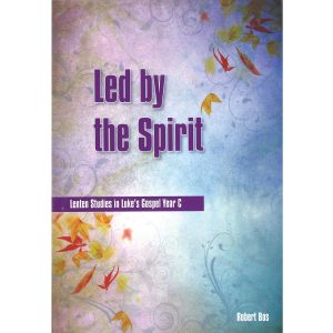 Led by the Spirit book cover with decorative autumn leaves